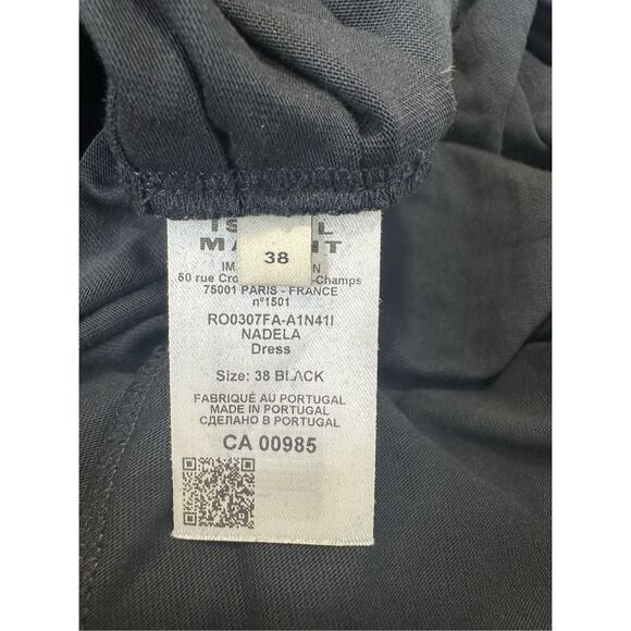 Isabel Marant Nadela Ruched Slit Cotton Maxi Dress Size FR38/US6 $490 - Picture 14 of 14